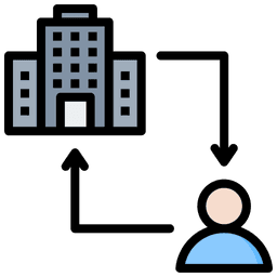 Business-to-Government (B2G) Icon